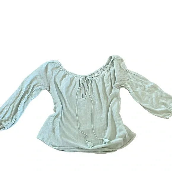 Kimchi Blue Urban Outfitters Bohemian Tassel Tie Summer Mermaidcore Coastal Top - Picture 5 of 13